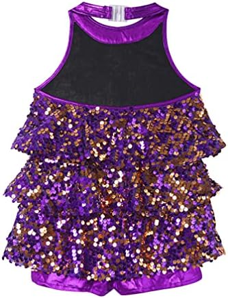 FLDY Kids Girls Shiny Sequins Tassel Latino Jazz Dance haljina Salsa Rumba Dancewear Stage Performance Dance kostimi