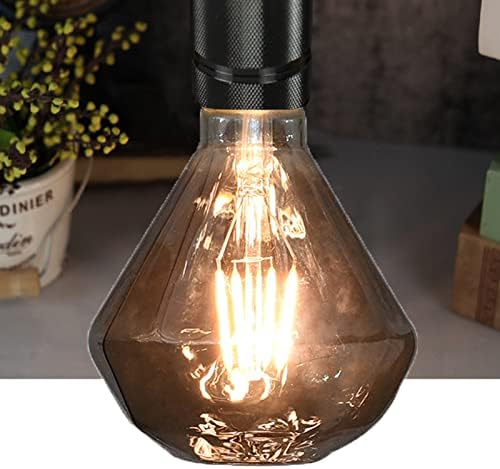 Edison led lampa 9. 995 Vintage LED žarulje ekvivalent 40 vata Mekana topla bijela 2200 mm dijamantna dimljena siva staklena ukrasna