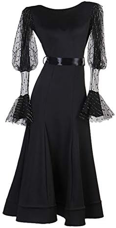 Nakokou žene plesna haljina s trakom Moderna flamenco valcer tango haljina Standardne glatke kostime