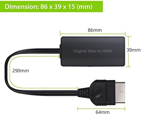 Linkfor HDMI adapter kompatibilan s originalnim Xbox podrškom 1080p/720p Original Xbox u HDMI pretvarač uključuje adapter napajanja