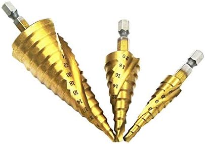 Spiral Flithed Step Bušilica alata za bušenje metala Titanium Korak Bitovi za bušenje 3-13/3-12/4-12/4-20/4-22/4-32 mm alati za rezanje