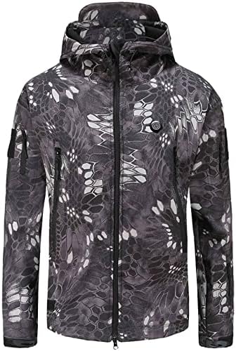 2022. Zimska grijana jakna za muškarce žene putem USB električne grijane jakne toplo 7 zona grijanja kaputa s kapuljačom plus veće