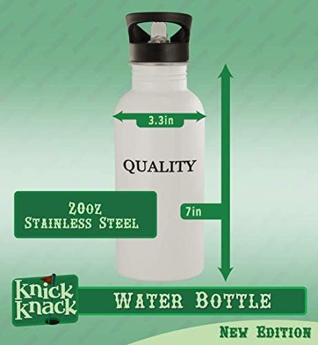 Knick Knack Pokloni titos - 20oz hashtag od nehrđajućeg čelika Vanjska boca vode, srebro