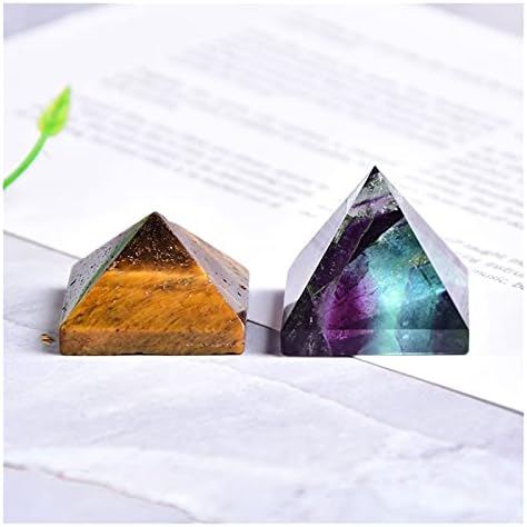 Seewoode Ag216 Prirodni kristalni piramida Fluorit Quartz Healing Stone Chakra Reiki Crystal Point Energy Energy Dekor ručno izrađeni