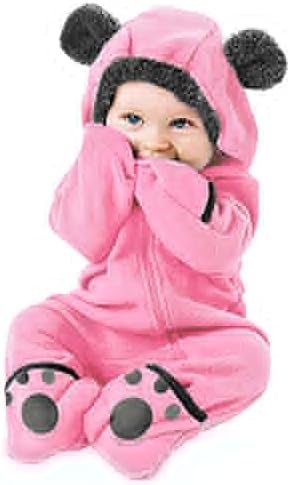 Dojenčad Hoodie Baby Cartion Odjeća Fleece Girls Romper Solid Ears kombinezoni dječaci kaput i jakna toddler fleece