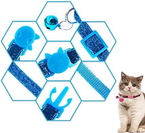 Mačja ogrlica s personaliziranom oznakom i zvonom za mačku i štene prilagođena Identifikacijska oznaka za mačiće