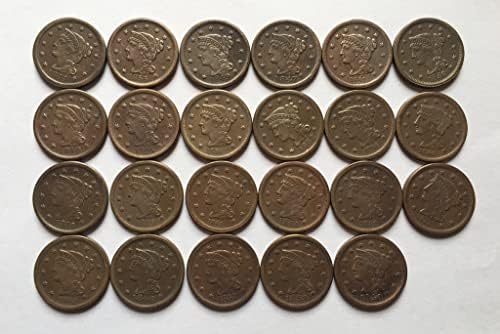 27,5 mm stara 1844/81. Američki novčići Bakreni novčići Antikni zanat inozemni komemorativni novčići