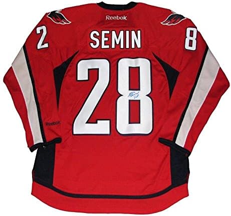 Alexander Semin potpisao je Washington Capitals Red Reebok Jersey - Autografirani NHL dresovi