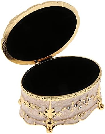 Kutija za nakit vintage metalna kutija prsten kutija za nakit princeza Europska palača Djevojka Metalna okrugla Retro kutija za pohranu