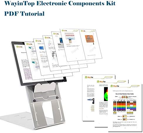 Wayintop Electronics komponenta Zabavni komplet s e-knjigom, nadograđeni elektronički starter kit s jamstvom žičanih žica, PCB komplet