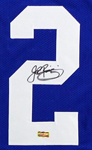 John Riggins Autografirani/potpisani Kansas Blue Custom Jersey