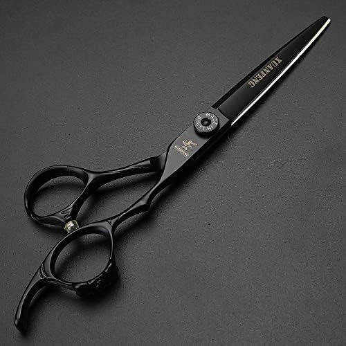 Xuanfeng Black Bow ručica škare za kosu 6 inča 9CR18 Čelične škare za šišanje za kućne ili brijačnice za rezanje škara i za razrjeđivanje