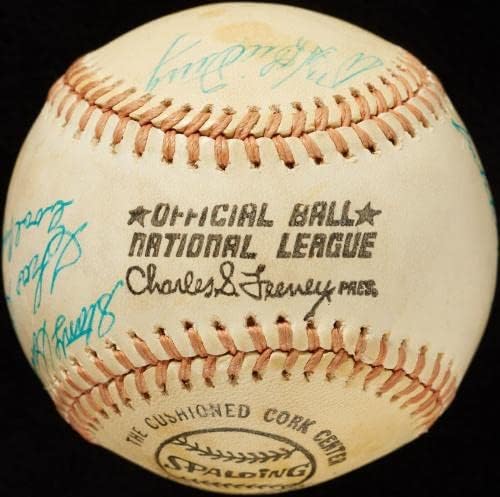 Satchel Paige 1970. Hall of Fame Induction Multi potpisani bejzbol JSA CoA - Autografirani bejzbol