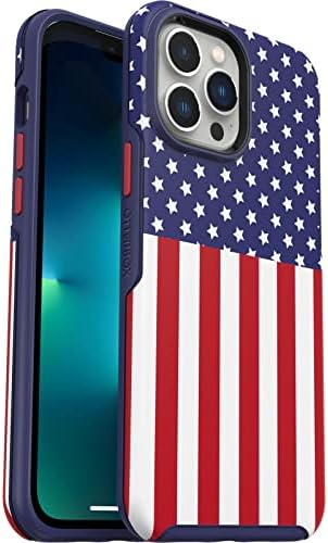 Otterbox iPhone 13 Pro Max i iPhone 12 Pro Max Symmetry Series+ Case - American Flag, Ultra -SLEEK, Snaps to Magsafe, podignuti rubovi