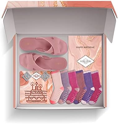 Vrlo Peri rođendanski poklon kutija - rođendanski poklon kutija za žene - kurirana poklon kutija za nju - asortiman poklon box s papučama