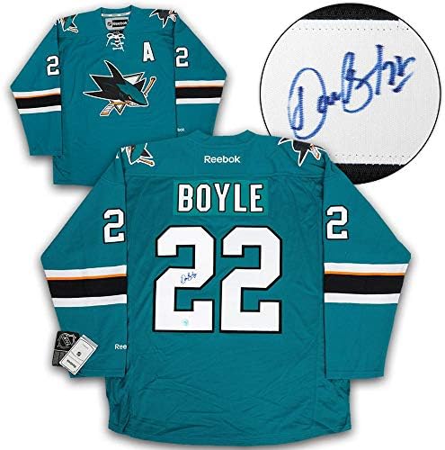 Dan Boyle San Jose Sharks Autographed Reebok Jersey - Autografirani NHL dresovi
