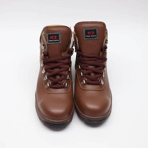 K2-14 6EYES 4CM Prave kožne sigurnosne cipele/Smeđa 235-290 mm K2 Sigurnosne cipele