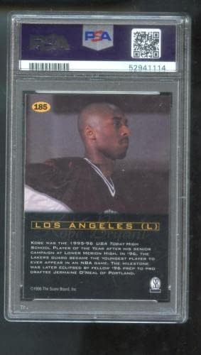 1996-97 Sav Sport PPF 185 Kobe Bryant Rookie RC PSA 9 Ocijenjena košarkaška karta - nepotpisane košarkaške karte
