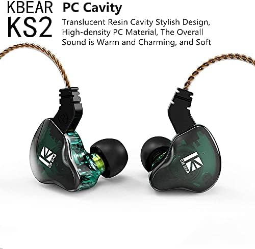 KBear ks2 u ušnim slušalicama, h hifihear iem 1ba 1dd stereo u ušnim slušalicama, hifid hibridne slušalice za uši hibridne slušalice