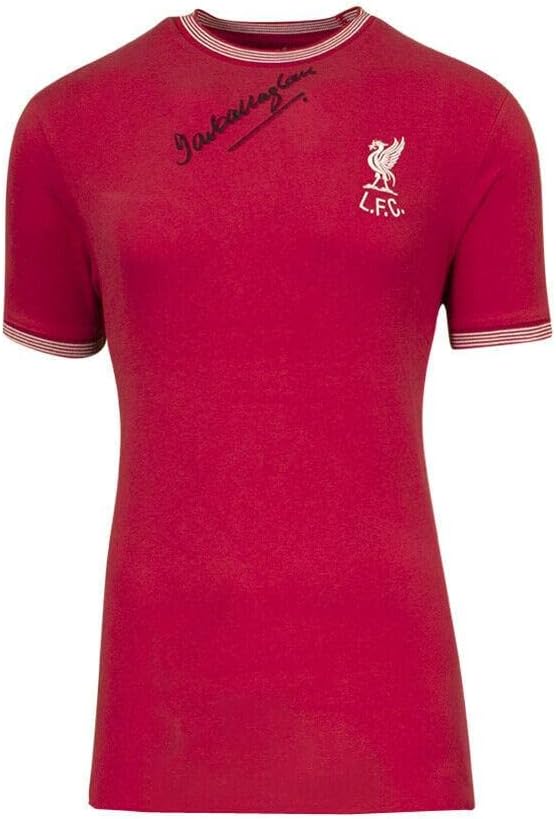 Ian Callaghan potpisao košulju Liverpoola - Heritage Red Shankly Tee Autograph - Autografirani nogometni dresovi