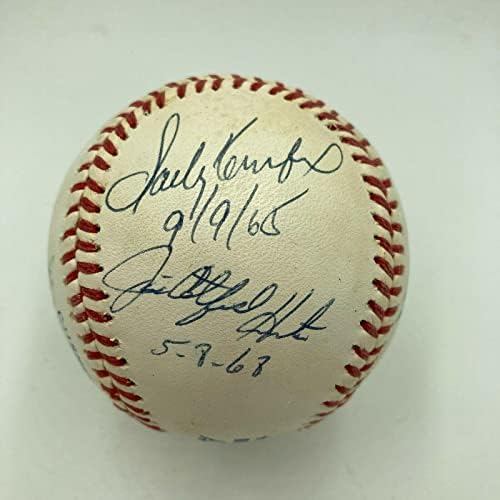 Sandy Koufax Perfect Game Pitcheri potpisali su bejzbol s natpisima JSA CoA - Autografirani bejzbol