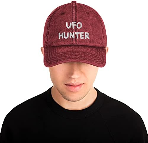 NLO Hunter vezeni tati šešir - Neidentificirani leteći predmet poklon, područje 51 kapica, vanzemaljski ljubavnički odjeća, zračni
