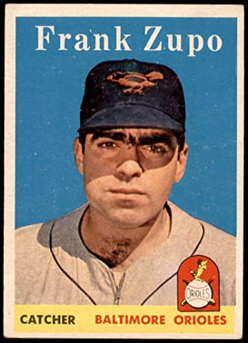 1958. Topps 229 Frank Zupo Baltimore Orioles VG/EX ORIOLES
