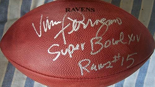Vince Ferragamo Autographed potpisao NFL igre nogomet upisani Super Bowl 14 JSA - Autografirani nogomet