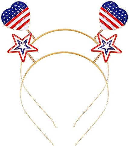 4. srpnja trake za glavu za žene plavo-crveno-bijele tijare s američkom zastavom za žene pribor za zabave na Dan neovisnosti