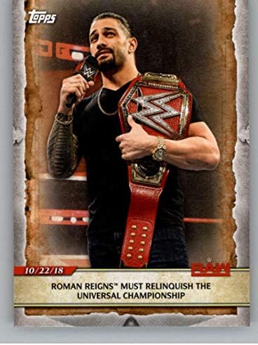 2020. Topps WWE Road to WrestleMania 22 Roman Reigns Wrestling Trading Card