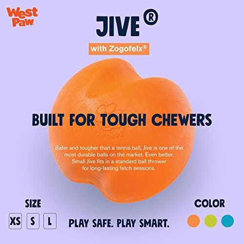 West Paw Zogoflex Jive Ball Psice Chew igračka-igračke za odskakanje za pse, dohvaćanje, ulov, žvakanje, igranje-plutajuće, kuglice