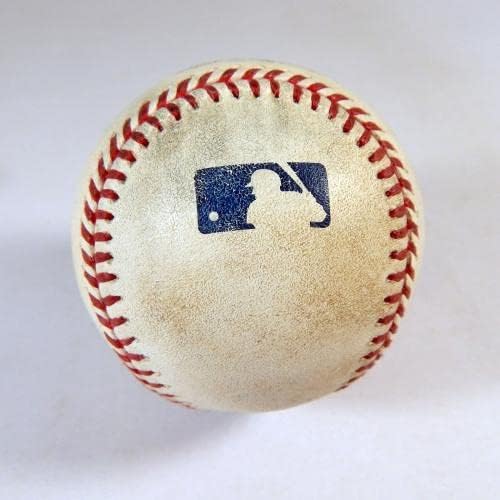 2021 Toronto Blue Jays Marlin Game koristio je bejzbol Anthony Bass Marcus Semien Foul - Igra korištena bejzbola