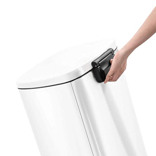13.2 galon kuhinjska kanta za smeće od nehrđajućeg čelika, korak otporan na otisak prstiju na limenci za smeće, kantu za smeće za smeće