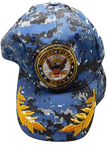 Amblem mornarice Sjedinjenih Država Plava digitalna kamuflaža kamuflaža podesiva vezena kapa