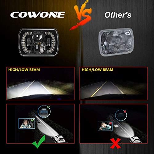 COWONE [DOT 120 W 5x7 7x6 Led svjetla 2022 Najnovije svjetla dalekog dometa svjetla, u skladu sa Jeep Wrangler Cherokee XJ YJ H6054