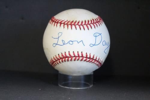 Leon Day potpisao autogram bejzbola Auto PSA/DNA AM48556 - Autografirani bejzbol