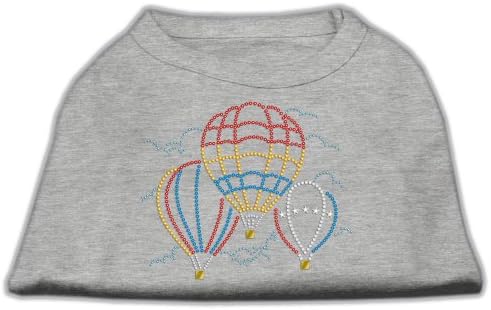 Hot Air Balon Rhinestone pseća košulja siva xs