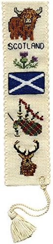 Tekstilni baštinski simboli Škotske oznake - brojani set Cross Stitch