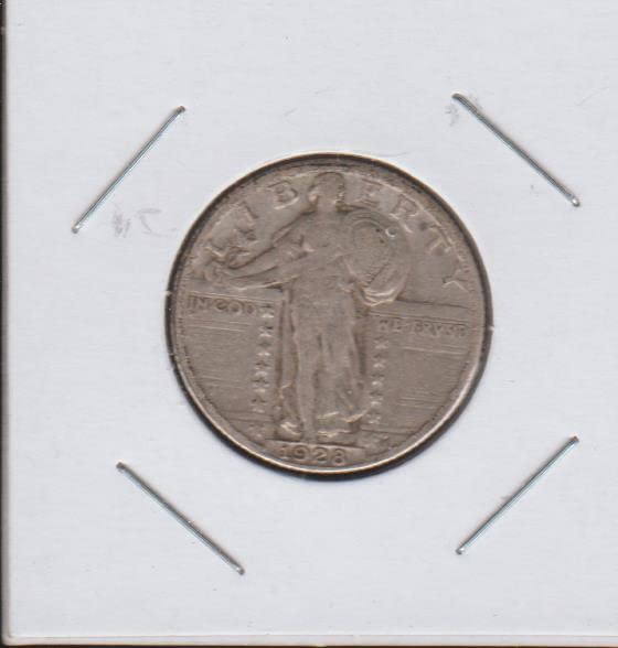 1928. Stalni liberty Quarter Choice Fine Detalji