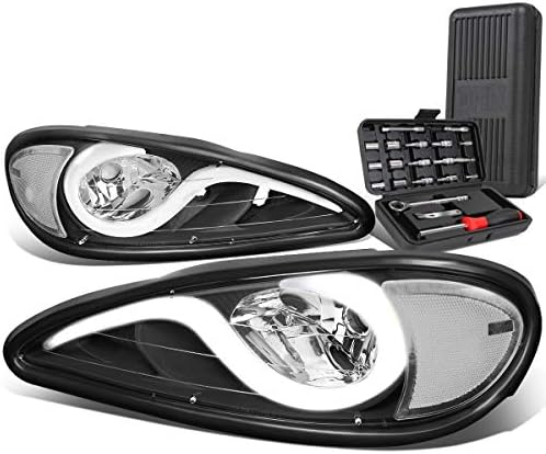 LED žarulje s crnim kućištem s prozirnim kutnim svjetlima + set alata kompatibilan s 99-05