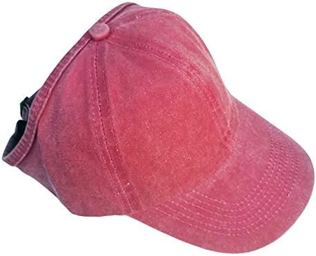 Oprane pamučne bejzbolske kape bez leđa vezane u konjski rep neuredna punđa kovrčave kose ženske bejzbolske kape