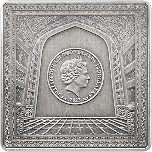 2023 de Modern Commumorative Powercoin Taj Mahal 3 oz srebrni novčić 10 $ Solomon Islands 2023 Antique Finish