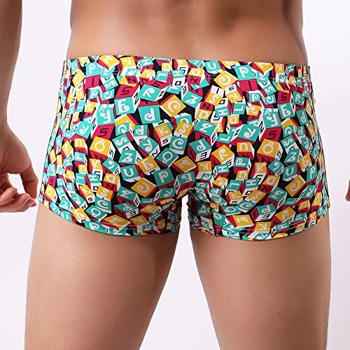 BMISEGM veliko i visoko donje rublje za muškarce Boxer Print Shorts Shorts Bulge Uvjeri podvozje podloge za patchwork muškarci muški
