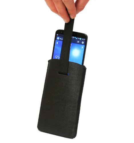 Navitech Black Pull Tab/Cord Pouch Cover Cuse kompatibilan s Nokia Lumia 625 i Nokia Lumia 930