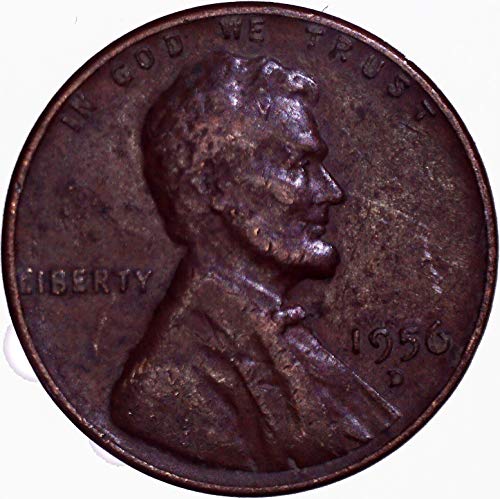 1956. D Lincoln pšenica Cent 1c vrlo fino