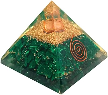 Sharvgun Malahite kristalni orgonit Piramida bakrena zavojnica zacjeljivanje kamena Generator joga meditacija orgona piramida ex-LG