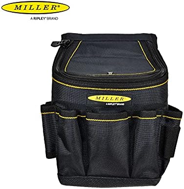 Miller Nylon 13 džepova torbica s alatima za zatvaranje s uklonjivim strukom ili remenom za rame, nosač i voda otporan na Oxford visoke