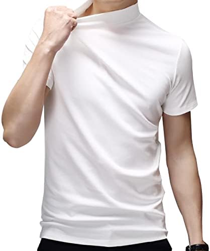 Ranrann muški ismijani kornjača s majicama majica s puloverom s majicama kratki rukavi kratki rukavi Slim Fit Tops Undershirt