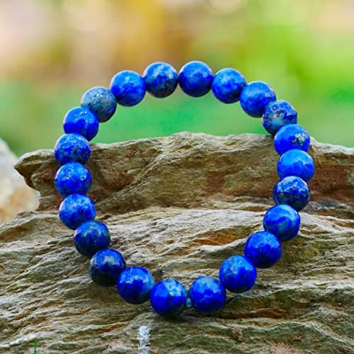 YUVDIPR LAPIS Lazuli Stone narukvica i lapis lazuli tumble privjesak reiki liječenje prirodnih dragulja kristala zrnca nakit Pozitivni