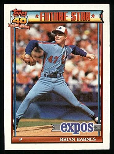1991. Topps 211 Brian Barnes Montreal Expos NM/MT Expos